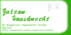 zoltan hausknecht business card
